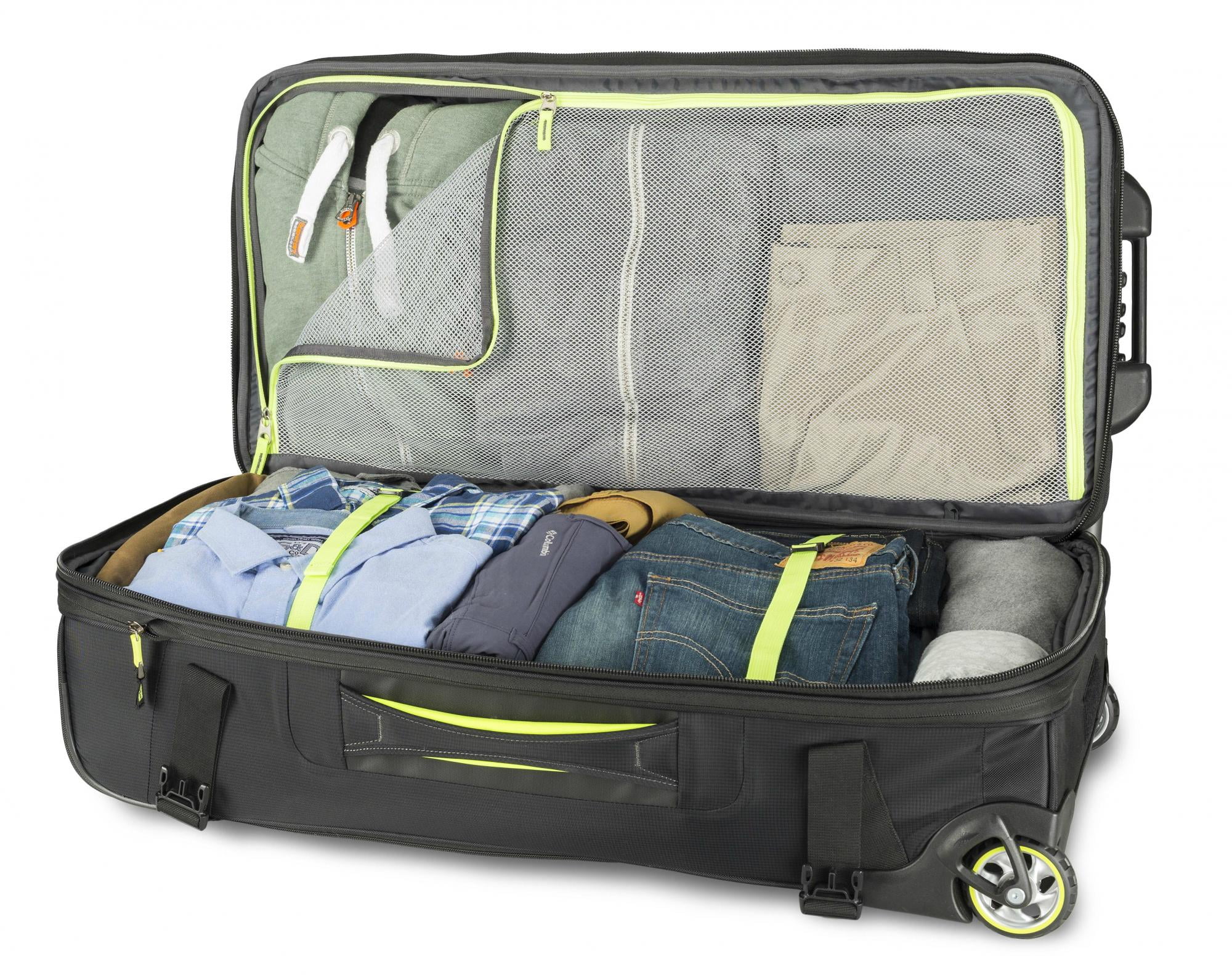 high sierra at8 wheeled duffel upright