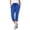 Blue, variant on Stretchy Capri Pants Women 2026 Cargo Pants Daily Casual High Waisted Straight Tapered Capris Utility Bottoms Womens Fashion