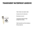 thumbnail image 4 of Agente impermeable transparente antifugas Jaysuing - Sellador para reparación de techos |, 4 of 4