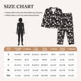 thumbnail image 4 of Fotbe Skeleton Conjunto de Pijama de Manga Larga para Mujer con Estampado, Ropa de Dormir de 2 Piezas, Conjunto de Casa Suave y Cómodo con Bolsillos-Medium, 4 of 7