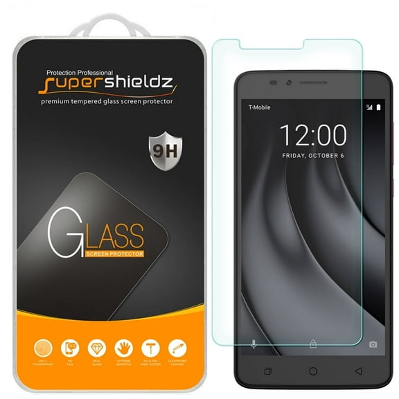 [1-Pack] Supershieldz for T-Mobile "REVVL Plus" Tempered Glass Screen Protector, Anti-Scratch, Anti-Fingerprint, Bubble Free