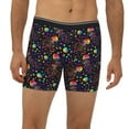 thumbnail image 2 of Salouo Rainbow Jellyfishes Pattern Men's Boxer Briefs, Soft & Breathable Underwear Elastic Waistband Briefs for Men,1-Pack, 2 of 7