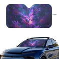 thumbnail image 2 of Xixirimido Car Windshield Sun Shade Car Sun Visor Block UV Rays Foldable Automotive Windshield Sunshades Front Window Sun Blocker Keep Your Vehicle Cool, Purple Butterfly Daisy, 2 of 8