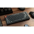 thumbnail image 2 of Keychron K2 V2 Wireless Mechanical Keyboard - Black - White LED - Gateron Red - TKL Layout - Windows Mac OS Linux Android (K2-A1), 2 of 7
