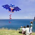 thumbnail image 6 of HENGDA KITE 59in*22in Blue Dragon Kite Outdoor Toy for Adult and Kids Single Line with Tail with Flying Tools Easy Control, 6 of 6