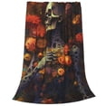 thumbnail image 2 of Sikiie Vintage Floral Skull Ultra-Soft Micro flannel Blanket Luxury All Seasons Warm Blanket for Bedding Sofa and Travel (4 sizes)-50"x40", 2 of 7
