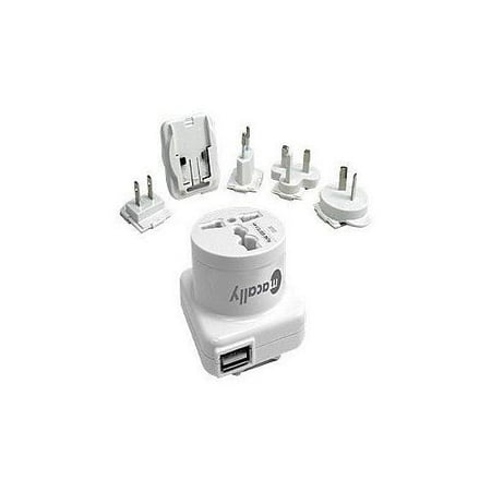 Macally PowerPal - Power adapter - AC / USB - for Apple iPhone 3G, 3GS, 4; iPod classic; iPod mini; iPod nano; iPod shuf
