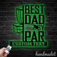 thumbnail image 2 of Handmadetneonsign Best Dad By Par Metal Wall Art, Disc Golf Metal Sign Wall Decor, Sport Metal Decor, 2 of 5