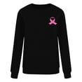 thumbnail image 3 of Hurxie Breast Cancer Sweatshirts Women Pink Ribbon Breast Cancer Awareness Long Sleeve Shirt Fall Crew Neck Pullover, 3 of 5