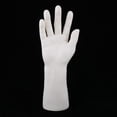 thumbnail image 2 of Mano de maniquí masculino de vinilo para guantes, joyería, exhibición de relojes, posición hacia abajo para Blanco, 2 of 9