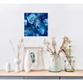 thumbnail image 3 of JEUXUS Wall Art Canvas Blue Rose Painting Flower Wall Art Pictures For Bedroom Living Room Home Decor Artworks, 3 of 4