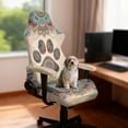 thumbnail image 2 of TSOVTHRID Paw Boho Mandala Floral Print Gaming Chair Slipcover Set of 4 with Armrest Covers Stretch Rotating Gaming Chair Protector Office Desk Chair Cover Cat Scratch Proof, 2 of 7