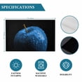 thumbnail image 6 of Blue Fruit Placemats Set of 6, Modern Minimalist Decor Black Background Placemats for Dining Table, Place Mats for Kitchen Tabletop, Waterproof Wipeable Dining Table Mats Set, 6 of 9