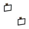 thumbnail image 4 of stanreset 1/2/3/5 Bathroom Hardware Set Stainless Steel Towel Bar Ring Paper Holder Multifunction Robe Hook Modern Style Rack Kit Black gold ring 2PCS, 4 of 6