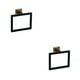 thumbnail image 1 of Juego de accesorios para baño Billuyoard Kit Anillo de oro negro 2Conjunto Acero inoxidable, 1 of 6
