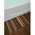 thumbnail image 2 of Abstract Bath Mat, Retro Vertical Striped Background in Different Shades of Earthen Tones Image, Non-Slip Plush Mat Bathroom Kitchen Laundry Room Decor, 29.5 X 17.5 Inches, Tan and Brown, Ambesonne, 2 of 2