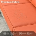 thumbnail image 3 of Ovios 5 Pieces High-Back Outdoor Patio Furniture with Fire Pit All Weather Wicker Conversation Furniture with Sofa for Backyard, 3 of 9