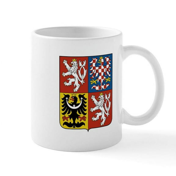 CafePress - Czech Coat Of Arms Mug - 11 oz Ceramic Mug - Novelty Coffee Tea Cup
