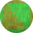 thumbnail image 1 of Ahgly Company Indoor Round Abstract Green Contemporary Area Rugs, 8' Round, 1 of 1