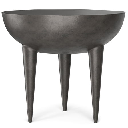Simpli Home Otto Contemporary 21 inch Wide Cast Aluminum Side Table in Graphite, Fully Assembled