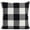 Black, variant on VerPetridure Plaid Pillowcase Black Lattice Sofa Bed Home Decor Pillow Case Cushion Cover