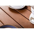 thumbnail image 3 of Afuera Living Modern 8-Seat Patio Dining Table in White / Teak Brown, 3 of 8
