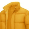 thumbnail image 5 of Men's Jacket Oversized Splice Quilted Lightweight Puffer Jacket Stand Collar Jacket Zipper Pockets Casual Padded Coat, 5 of 5