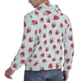thumbnail image 6 of Lsque Hand Drawn Strawberry Pattern Casual Men's Hoodie,Hooded Sweatshirt with Kangaroo Pocket,Pullover Hoodie-3X-Large, 6 of 7