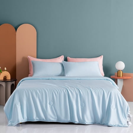 Couverture Rafraîchissante D'été 200x150 Cm - Fibre Arc-Chill Q-Max 0.4 Pour Nuits Fraîches Sans Climatisation
