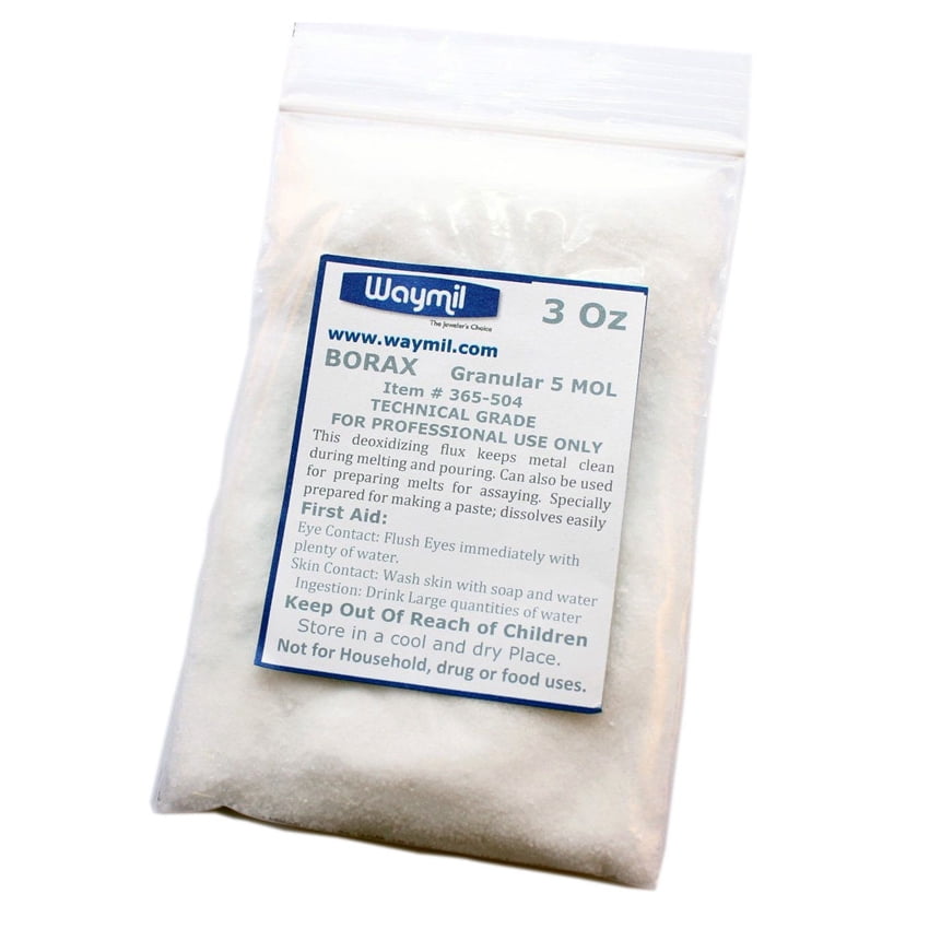 Borax Flux Melting Gold Silver Jewelry for Casting Crucible 3 oz Glaze