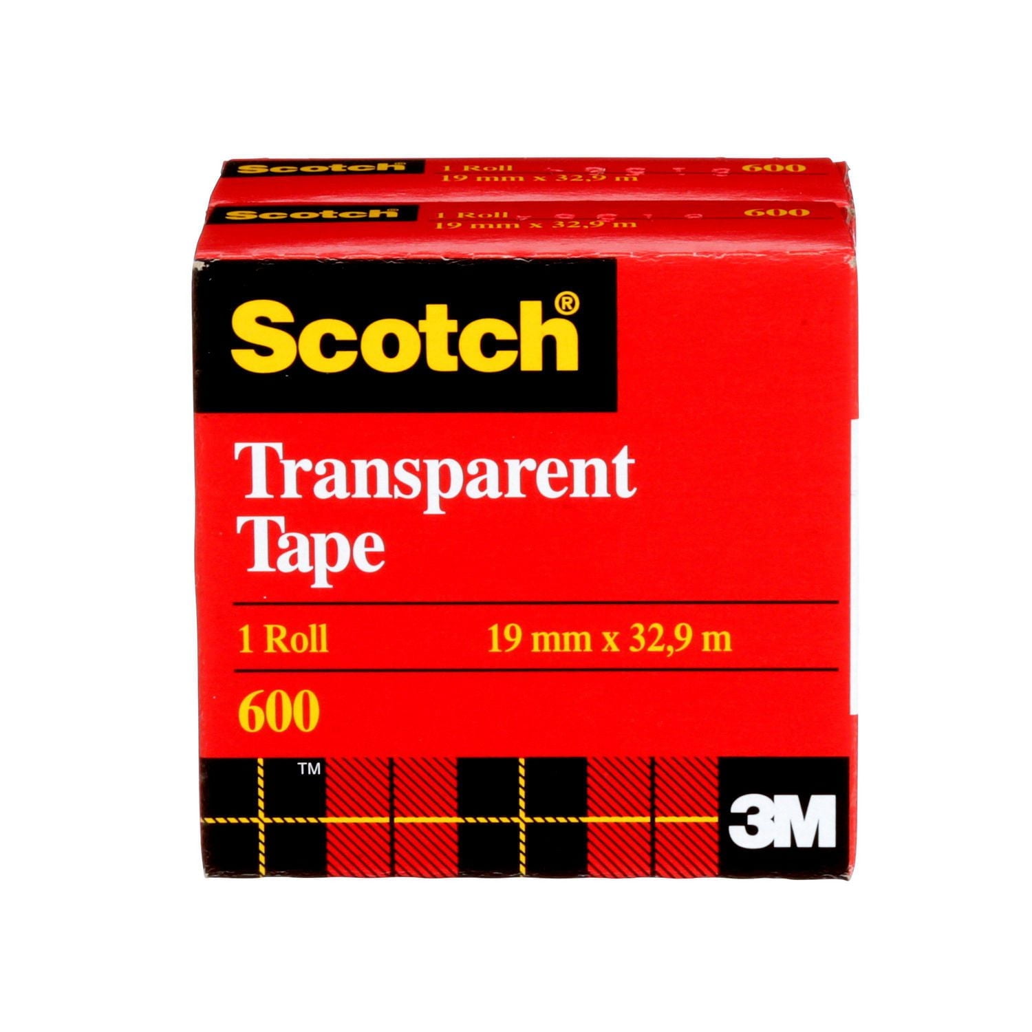 Ruban transparent Scotch®, 600-18BXD-2PK, reconditionnement pour Walmart, présentoir