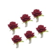 thumbnail image 4 of 6Pcs Flower Napkin Rings Rose Napkin Holder, Rose Napkin Rings Wedding Table Decorations for Ceremony Anniversary Proms, 4 of 11