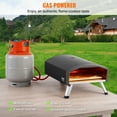 thumbnail image 3 of VEVOR 12" Outdoor Pizza Oven Portable Gas Oven Iron Spray Foldable for Camping, 3 of 9