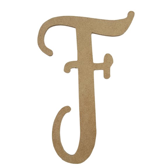 Wooden Letter Unfinished, Freestyle Font, Craft Cutout