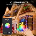 thumbnail image 4 of 66-ft Smart Icicle Christmas Lights with Programmable RGB Fairy LED Lights, 4 of 9