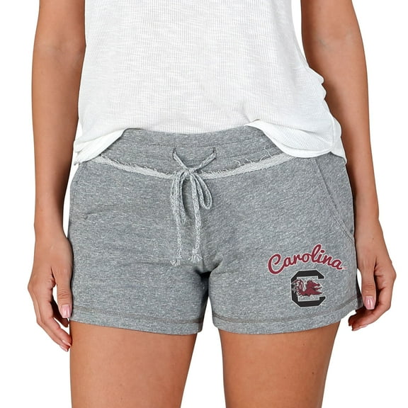 Women's Concepts Sport Gray South Carolina Gamecocks Mainstream Terry Shorts