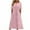 Pink Eyelet Dresses Clearance, variant on BSDJILFG Summer Eyelet Dress for Women High Waisted Retro Bohemian Dress Short Sleeve Crew Neck Ruffle Flowy Sundress