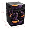 thumbnail image 5 of Witch Hat Foldable Car Trash Can with Lid, Leak-proof and Hanging Storage Bag - Car Trash Bin for Convenient Use, 5 of 6