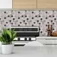 thumbnail image 5 of clevermosaics Sticky Peel and Stick Hexagon Marble Mosaic Tile for Wall, Kitchen, Bathroom (10 Tiles/Set), 5 of 9