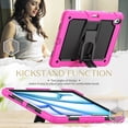 thumbnail image 3 of XYX For iPad Air 13 inch Case (2025 M3/2024 M2), 3in1 Heavy Duty Shockproof Tablet Case with Stand, Shoulder Strap, Rose, 3 of 7