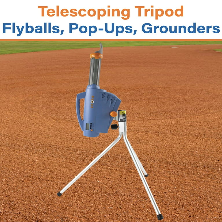 Zooka ZS740 Baseball Pitching Machine - Adjustable Speed, Cordless