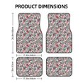 thumbnail image 2 of Salouo Daisies Flowers for Car Floor Mat Set of 4–Car Carpet Mats - Car Mats with Anti-Slip Backing & Driver Heel Pad Universal Fit for Cars, Trucks, SUVs, and Vans, 2 of 6