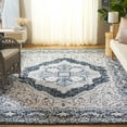 thumbnail image 2 of SAFAVIEH Rosewood Flowers Medallion Area Rug, Ivory/Blue, 9' x 12', 2 of 7