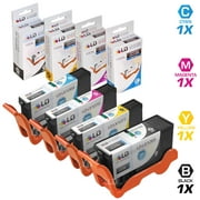 Compatible Lexmark 100XL / 100 Set of 4 High Yie Cartridges: 1 Black 14N1068, Cyan 14N1069, Magenta 14N1070, and Yellow 14N1071
