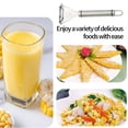 thumbnail image 4 of COFEST Corn Peeler， Stainless Steel Corn Peeler， Corn Shape， Sheller， Fruit Shape Kitchen Tools， Kitchen Sheller Tools Silver, 4 of 8