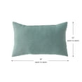 thumbnail image 5 of Greendale Home Fashions 19'' x 12'' Reversible Outdoor Throw Pillow, Set of 2, Seaglass, 5 of 5
