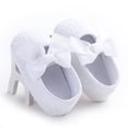 thumbnail image 2 of Yoyauz Baby Girl Mary Jane Shoes Anti Slip Rubber Sole Ballet Slippers Princess Dress Wedding Shoes Newborn Kids Shoes Toddler Shoes（0-12 Month）, 2 of 8