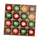 thumbnail image 5 of 16x Bolas Navideñas Adornos Navideños Colgantes Bolas Colgantes Rojo Verde Oro, 5 of 9
