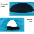 thumbnail image 4 of Muryobao Women Ponytail Sun Hat Wide Brim Summer Shade Hats Outdoor UV Protection Packable Mesh Bucket Cap for Safari Beach Travel Fishing Gardening Hiking Blue, 4 of 7