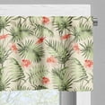thumbnail image 3 of Ambesonne Leaf Window Valance, Hawaiian Aloha Hibiscus, 54" X 18", Peach Salmon Green, 3 of 5